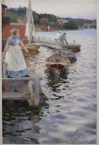Aallot lippaavat tekijältä Anders Leonard Zorn