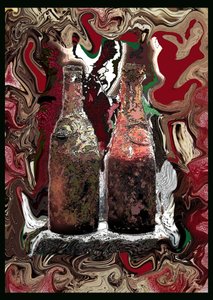 GOOD OLD WINE, 2002 (Digitaalinen maalaus) tekijältä Ando Gilardi