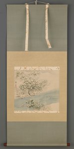 Arashiyama lumessa, Edo-kausi, 1800-luku. tekijältä Ando Hiroshige