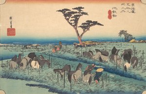 Chiriu, asema nro 40, n. 1834, n. 1834. tekijältä Ando Hiroshige
