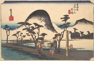 Hiratsuka, Nawate vai? 1834. , hyttynen. 1834. tekijältä Ando Hiroshige
