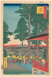 Inarin pyhäkkö Ojissa (Oji Inari no yashiro) Sarjasta Sata kuuluisia näkymiä Edosta tekijältä Ando Hiroshige