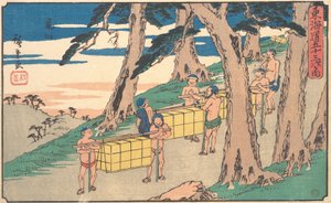 Kameyama, K. 1842., of. 1842. tekijältä Ando Hiroshige