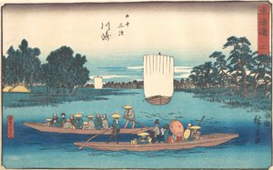 Kawasaki, vai mitä? 1840. , hyttynen. 1840. tekijältä Ando Hiroshige
