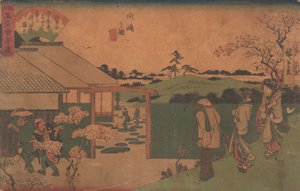Kuva Mukojima Hiller Rockista, ? 1840. , hyttynen. 1840. tekijältä Ando Hiroshige