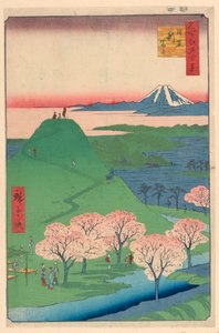 Uusi Fuji, Meguro (meguro, Shin-Fuji) Sarjasta Sata kuuluisat näkymät Edoon tekijältä Ando Hiroshige
