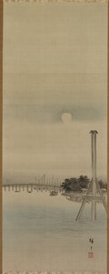 Yökohtaus Sumida-joella, 1800-luku. tekijältä Ando Hiroshige