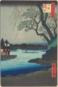 Voi Maya, Rive Sumida, vai mitä? 1857. , hyttynen. 1857. tekijältä Ando Hiroshige