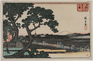 Kuva Matsuchiyamasta..., 1830-luvun loppu tai 1840-luvun alku. tekijältä Ando Hiroshige