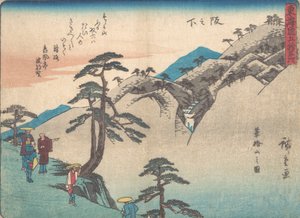 Oliko se rinteessä? 1838. , hyttynen. 1838. tekijältä Ando Hiroshige