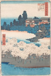 Sendagi Dangozaka, 1856, 1856. tekijältä Ando Hiroshige