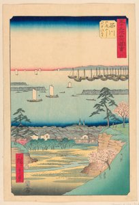 Shinagawa sarjasta 53 Stations of Tokaido tekijältä Ando Hiroshige