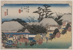 Tokaidon viisikymmentäkolme asemaa: Otsu, 1833-1834.