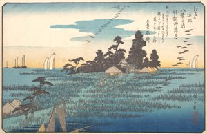 Villihanhet Hanedalla, 1800-luku. tekijältä Ando Hiroshige