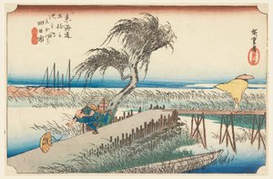 Yokkaichi, Sene-joki, Te Fifty-Three S Tatsuon s of Te urbane alempi d tekijältä Ando Hiroshige