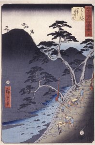 Hakone tekijältä Ando or Utagawa Hiroshige