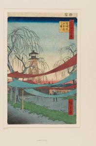 Hatsunen ratsastusalue, Bakuro-chō tekijältä Ando or Utagawa Hiroshige