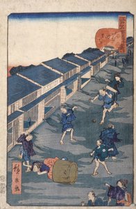 Imuta [42] (värillinen puupainatus) tekijältä Ando or Utagawa Hiroshige