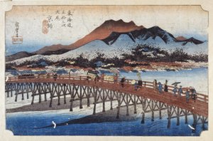 Keishi (Kioto), Capital (värillinen puupainatus) tekijältä Ando or Utagawa Hiroshige
