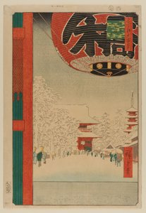 Kinryuzan-temppeli, Asakusa (Asakusa Kinryuzan) tekijältä Ando or Utagawa Hiroshige