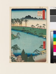 Kumano Jūnishan pyhäkkö, Tsunohazu tekijältä Ando or Utagawa Hiroshige
