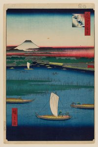 Mitsumata Wakarenofuchi tekijältä Ando or Utagawa Hiroshige