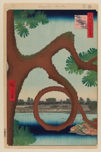 Moon Pine, Ueno tekijältä Ando or Utagawa Hiroshige