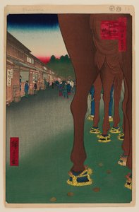 Naito Shinjuku, Yotsuya tekijältä Ando or Utagawa Hiroshige