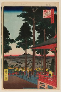 Oji Inarin pyhäkkö tekijältä Ando or Utagawa Hiroshige
