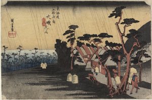 Prinsessa Toran sade, O_iso, c. 1833 tekijältä Ando or Utagawa Hiroshige