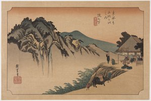 Sakashita: Fudette Mine (Shinoshita, Fudete Mine) tekijältä Ando or Utagawa Hiroshige