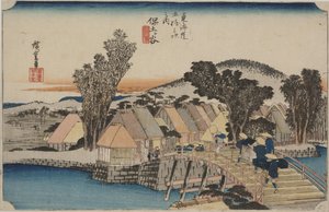 Shinmachi B tekijältä Ando or Utagawa Hiroshige