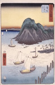 Station 31, Maisaka (imprimare color woodblock) finlandez tekijältä Ando or Utagawa Hiroshige