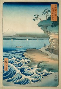 Rannikko Hotassa Awan maakunnassa tekijältä Ando or Utagawa Hiroshige