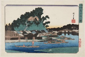 Näkymä Matsuchiyamasta (Matsuchiyaman kuva) (Tämä on DB ck p Hayashi t) tekijältä Ando or Utagawa Hiroshige