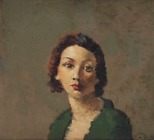 Punapää vihreässä liivissä tekijältä Andre Derain