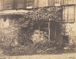 [Rustic Building with Man Under Trellis], n. 1853.