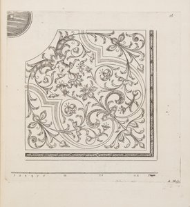 Design for Parterre, Theater des Plans et Jardinages, pub.1652 (kaiverrus) tekijältä André Mollet