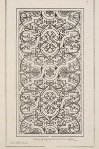 Design for Parterre, Theater des Plans et Jardinages, pub.1652 (kaiverrus) tekijältä André Mollet