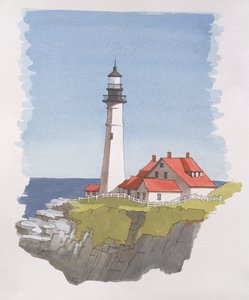 Portland Headin majakka, Maine, USA tekijältä Andras Kaldor