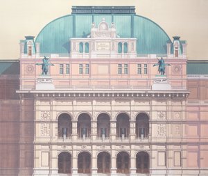 Valtionooppera, Wien, Itävalta (yksityiskohta)