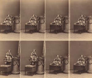 Mademoiselle Trachier, c. 1860. tekijältä Andre Adolphe Eugene Disderi