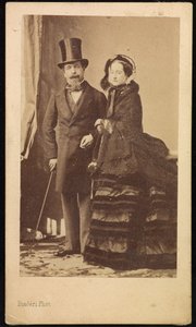 Napoléon III ja Eugénie tekijältä Andre Adolphe Eugene Disderi
