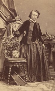 Rosa Bonheurin muotokuva 1822-1899, 1860-luvun alku. tekijältä Andre Adolphe Eugene Disderi