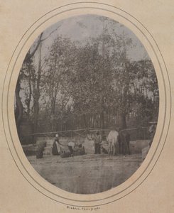 Village Scene Etelä-Ranskassa, n. 1853. tekijältä Andre Adolphe Eugene Disderi