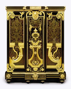 Ludvig XIV ormolu-asennettu petite kaappi, 1700-10 tekijältä Andre Charles Boulle