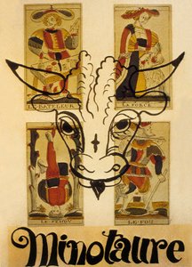 Ranskalaisen surrealistisen "Minotaure" -lehden kansi. tekijältä Andre Derain