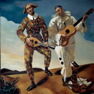 Harlekiini ja Pierrot tekijältä Andre Derain