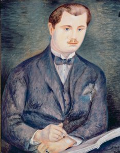 Paul Guillaumen muotokuva, 1919-20 (öljy kankaalle) (ks. myös 287559). tekijältä Andre Derain