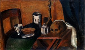 Asetelma pääkallon kanssa tekijältä Andre Derain
